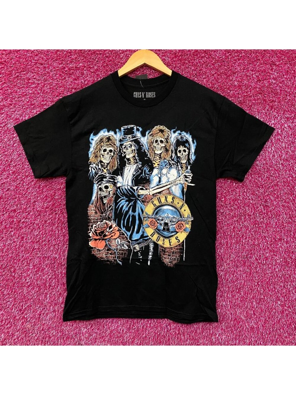 Guns N' Roses Appetite Tour 1988 Skeleton Portrait T-Shirt Medium